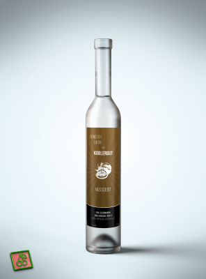 Etikett Schnaps Nuss